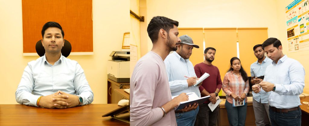 Dr. Akshay Moudgil, Assistant Professor in the Department of Electrical Engineering at IIT Jodhpur, with his team