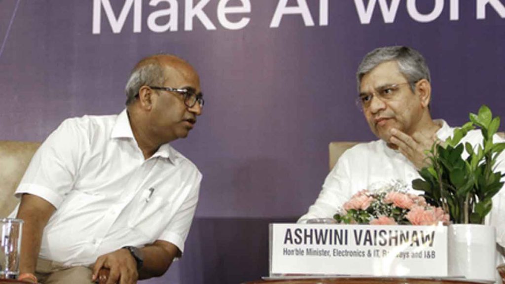 Union IT Minister Ashwini Vaishnaw likened AI to epochal shifts like electricity and the internet.