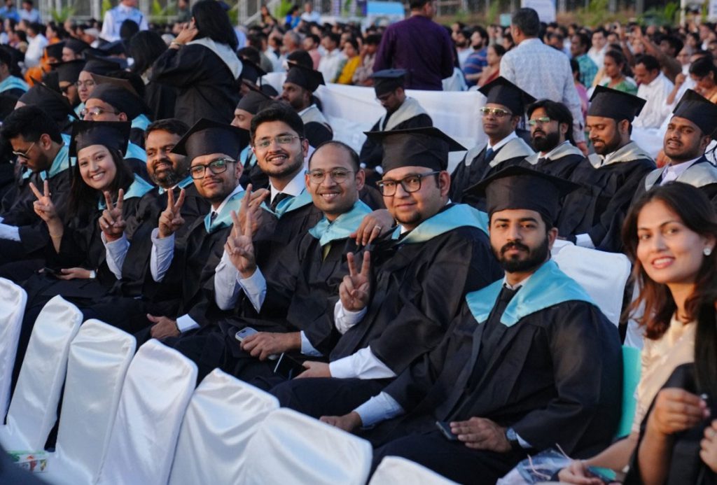 Himanshu Rai spoke about BANI world: Brittle, Anxious, Nonlinear, and Incomprehensible, and encouraged our graduates to respond with bravery, adaptability, strong networks, and introspection.