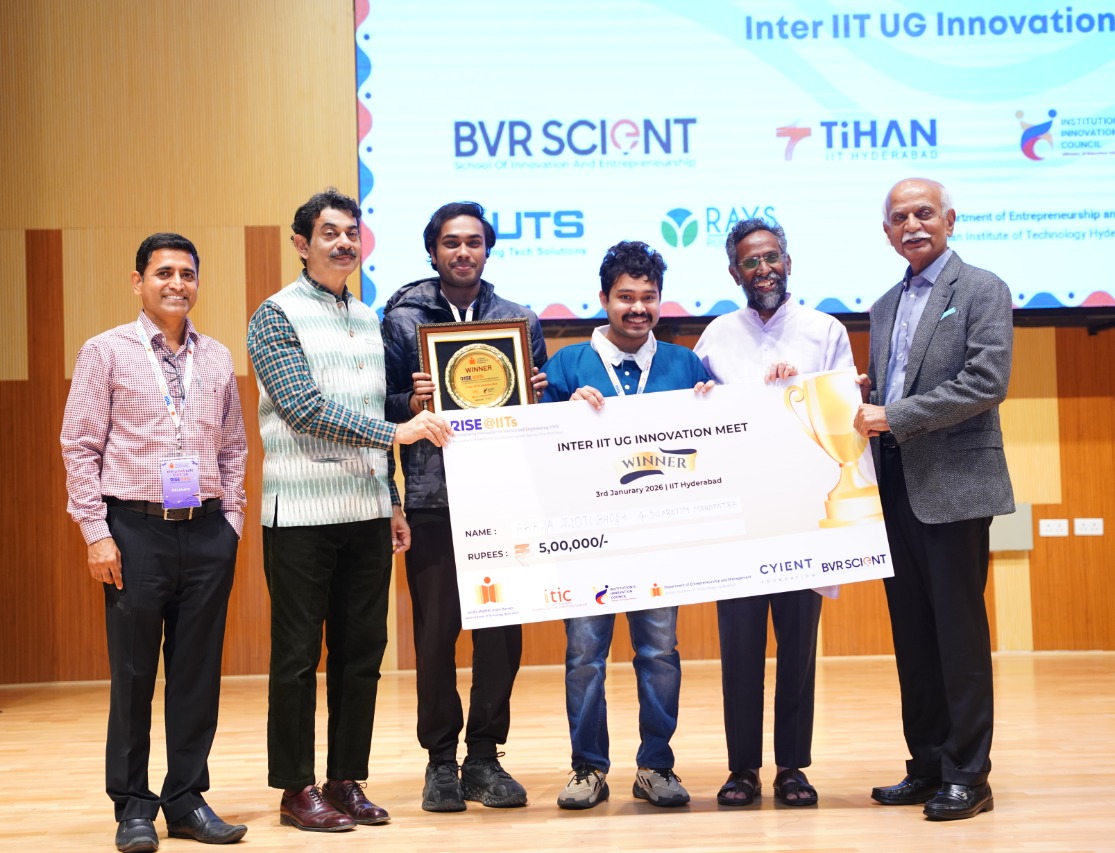 Cash award of ₹5 lakh were Arkya Jyoti Ghosh and Supratim Mahapatra, final-year students pursuing biochemical engineering at IIT (BHU) Varanasi.