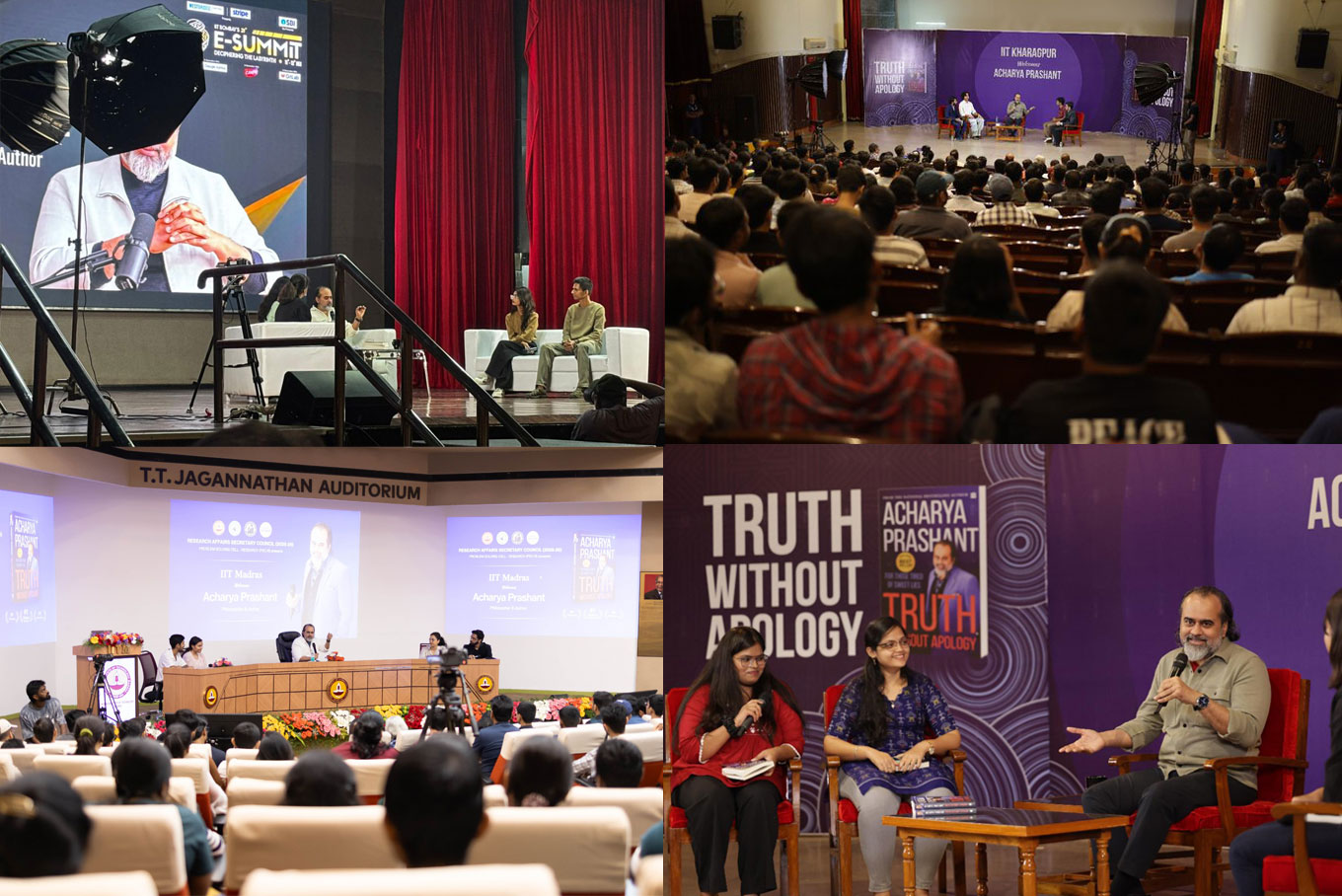 Acharya Prashant Addresses Four IITs In Two Months