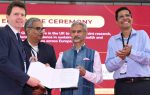 Image: (from left to right) Professor Mike Shipman, Professor Raghunathan Rengaswamy (Dean, Global Engagement, IITM), Dr. Subrahmanyam Jaishankar (India’s External Affairs Minister) and Professor Veezhinathan Kamakoti (Director, IITM).