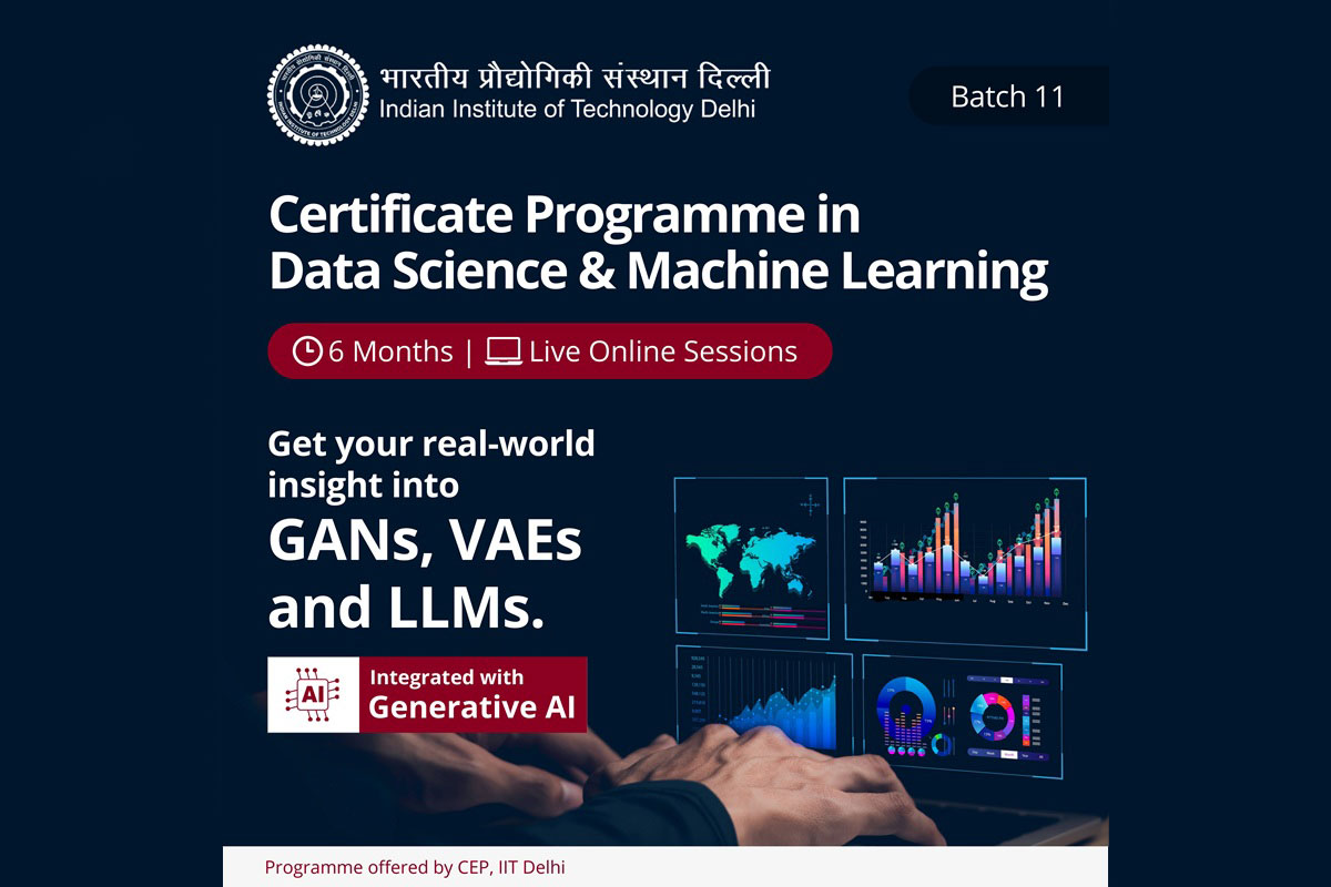 IIT Delhi Launches Online Data Science & ML Certificate for Working Professionals