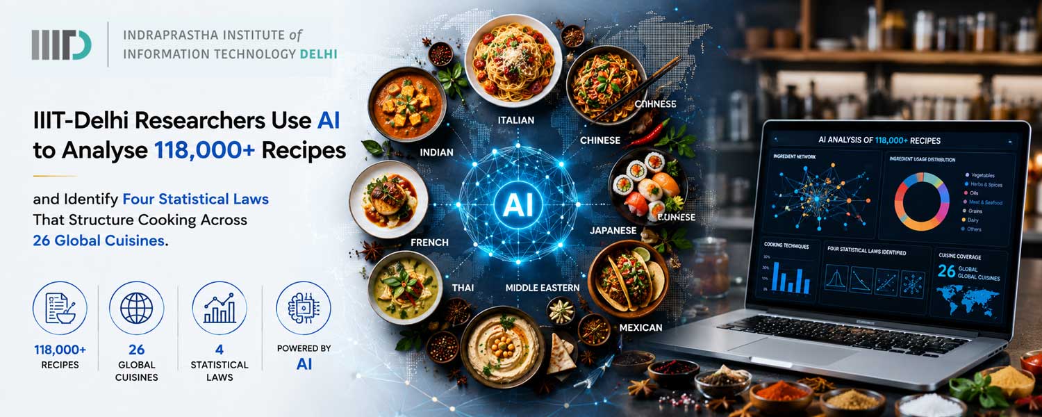 IIIT-Delhi finds statistical laws shaping cuisines