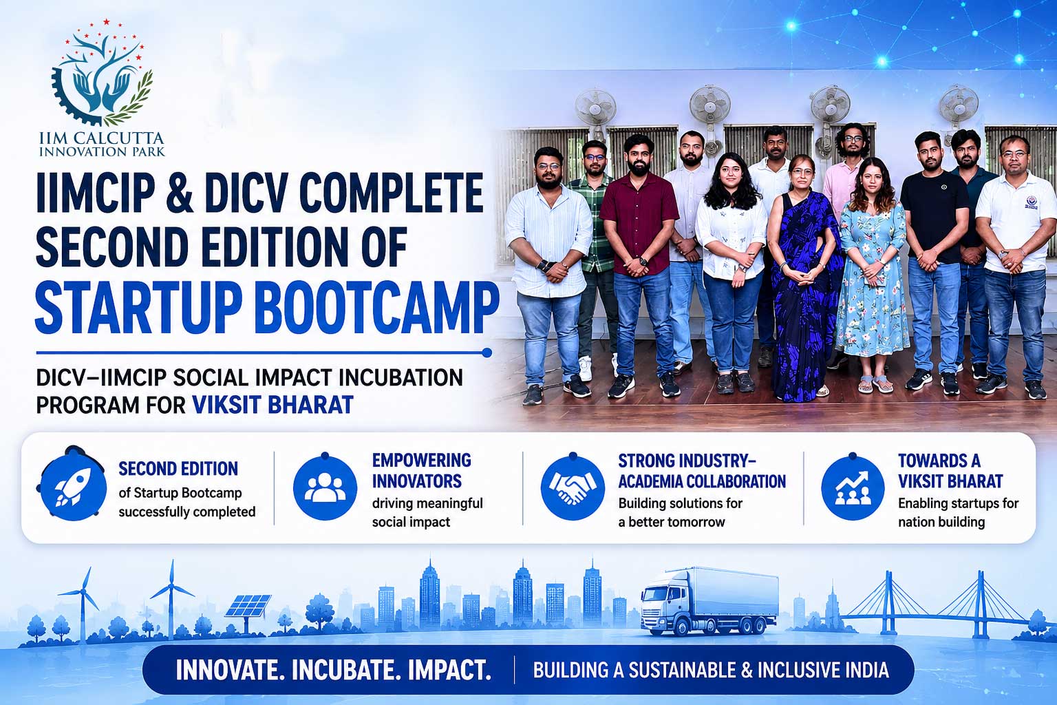 IIMCIP, DICV Conclude Second Startup Bootcamp for Viksit Bharat