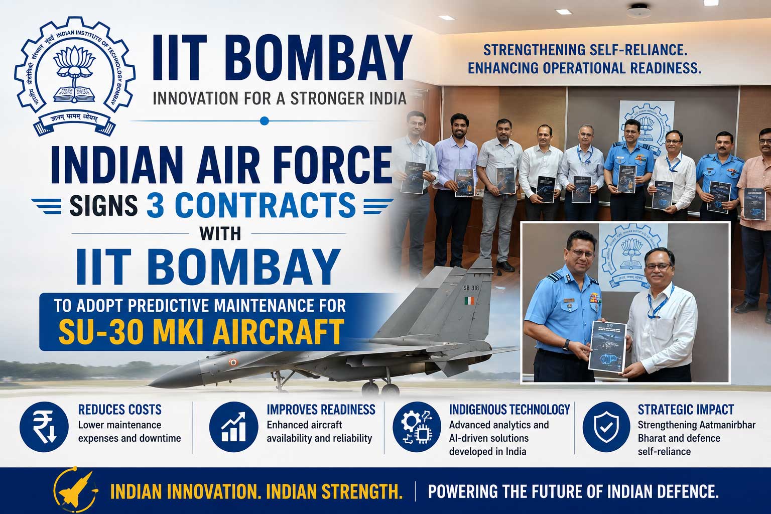 IAF signs 3 contracts with IIT-Bombay to enhance Su-30 MKI maintenance system