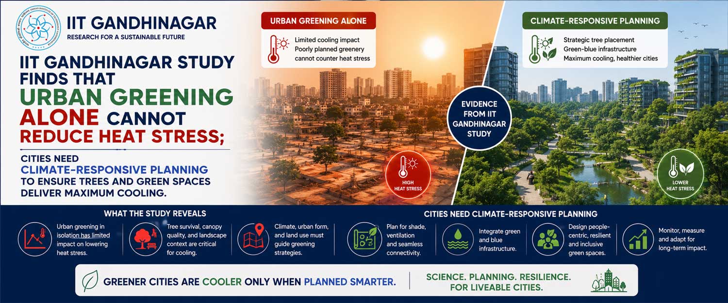 IIT-Gandhinagar study calls for climate-responsive urban planning to maximise cooling benefits