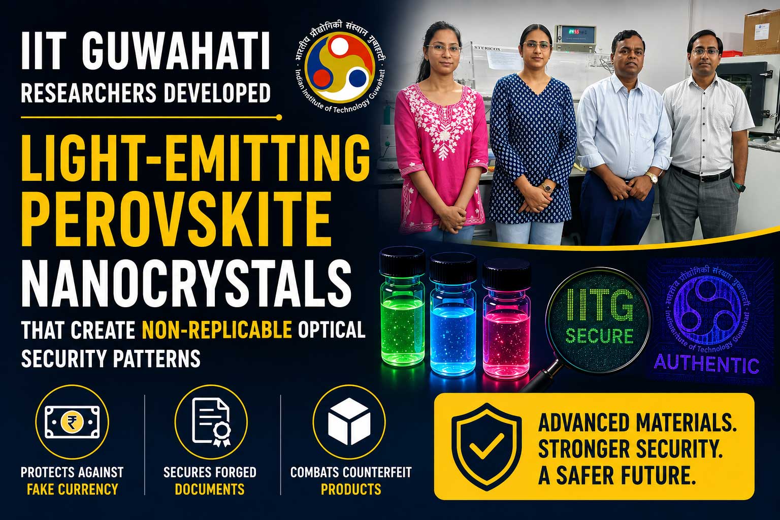 IIT Guwahati develops next-generation security technology to combat fake products and forged documents