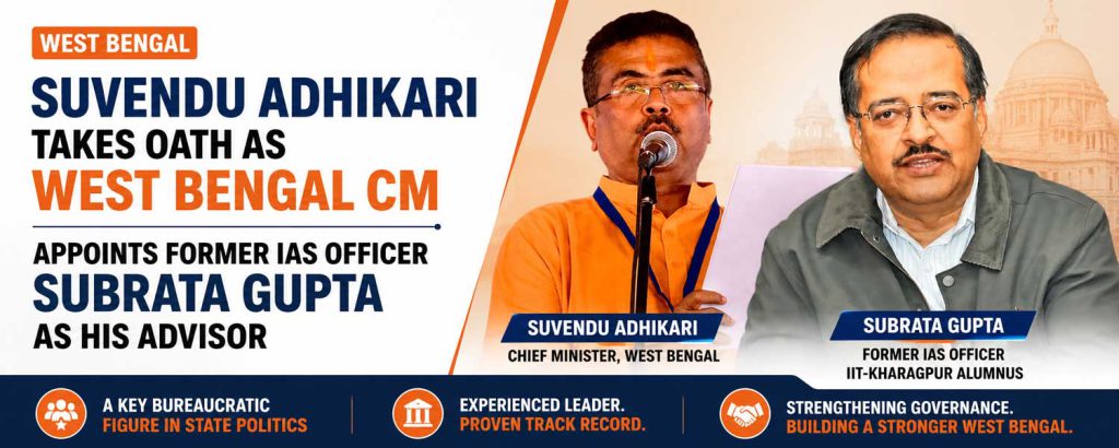 IITian, nano project link: Who is Subrata Gupta, the man Suvendu picked within hours of becoming Bengal CM?