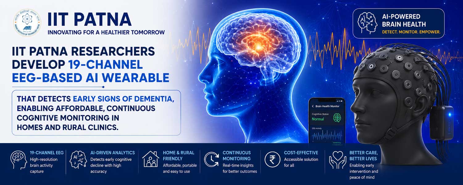 IIT Patna Develops AI Wearable for Early Dementia Detection