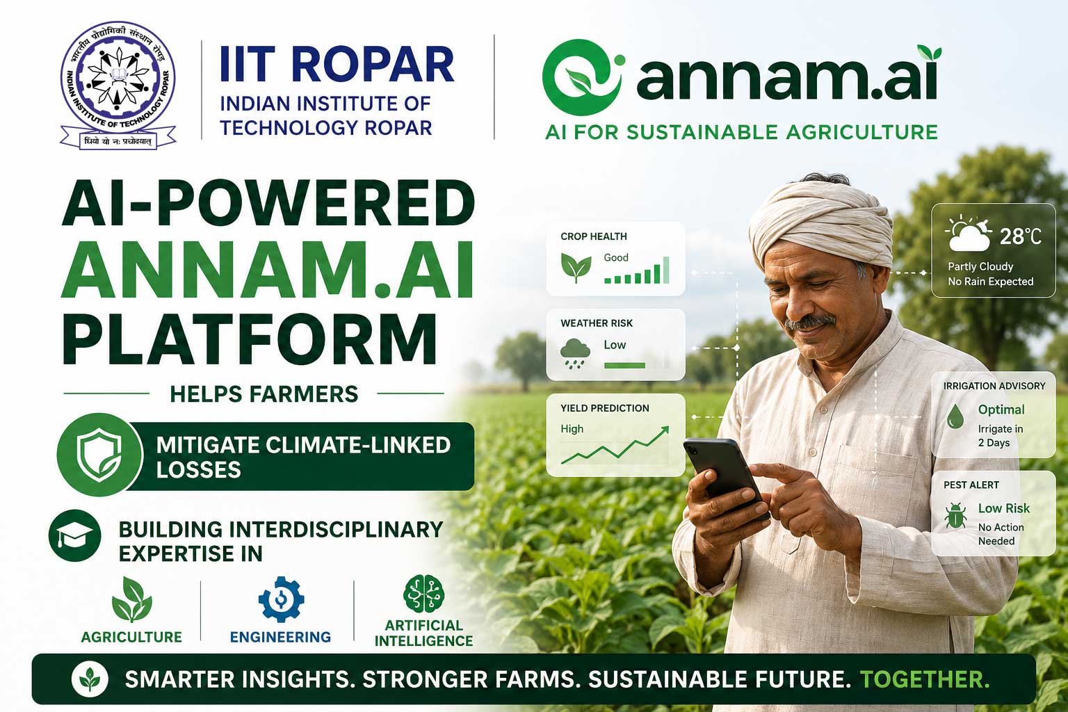 IIT Ropar’s ANNAM.AI is ‘green intelligence in action’ and future of agriculture technology