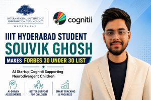 IIIT Hyderabad student makes it to Forbes 30 under 30 with AI startup Souvik Ghosh, final year at IIIT Hyderabad & co-founder of edtech platform Cognitii.