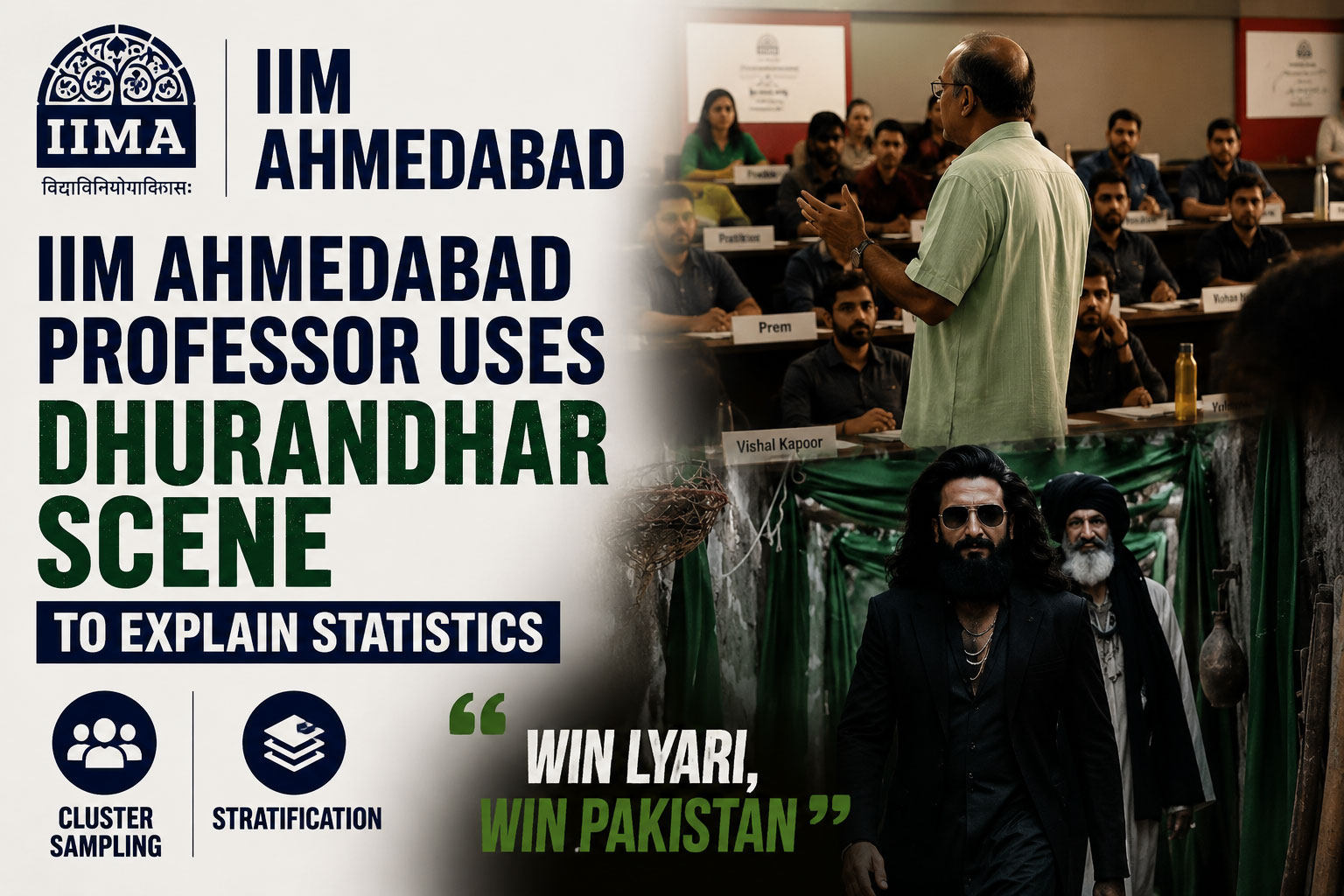 IIM Ahmedabad Professor Uses Dhurandhar Scene to Explain Statistics