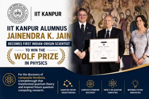 IITK Alumni Jainendra K. Jain becomes first Indian origin scientist to win Wolf Prize in Physics
