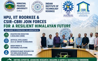 HPU to collaborate with IIT, Roorkee and CSIR-CBRI for disaster risk reduction, AI technologies