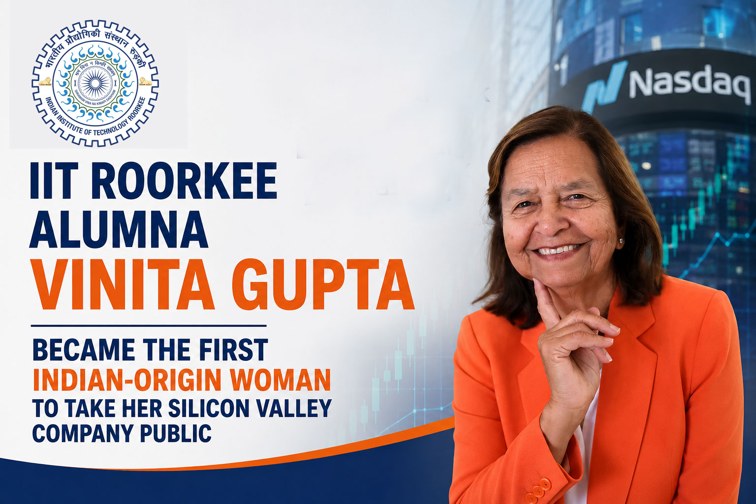 IIT Roorkee alumna Vinita Gupta became first Indian-origin woman to take a Silicon Valley company public