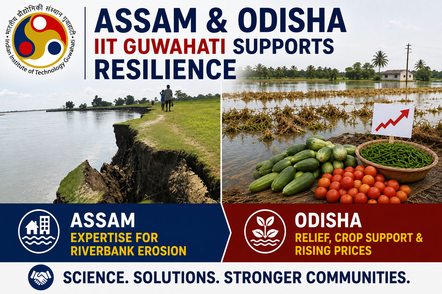 Assam seeks IIT Guwahati’s expertise to tackle riverbank erosion, while Odisha faces crop losses