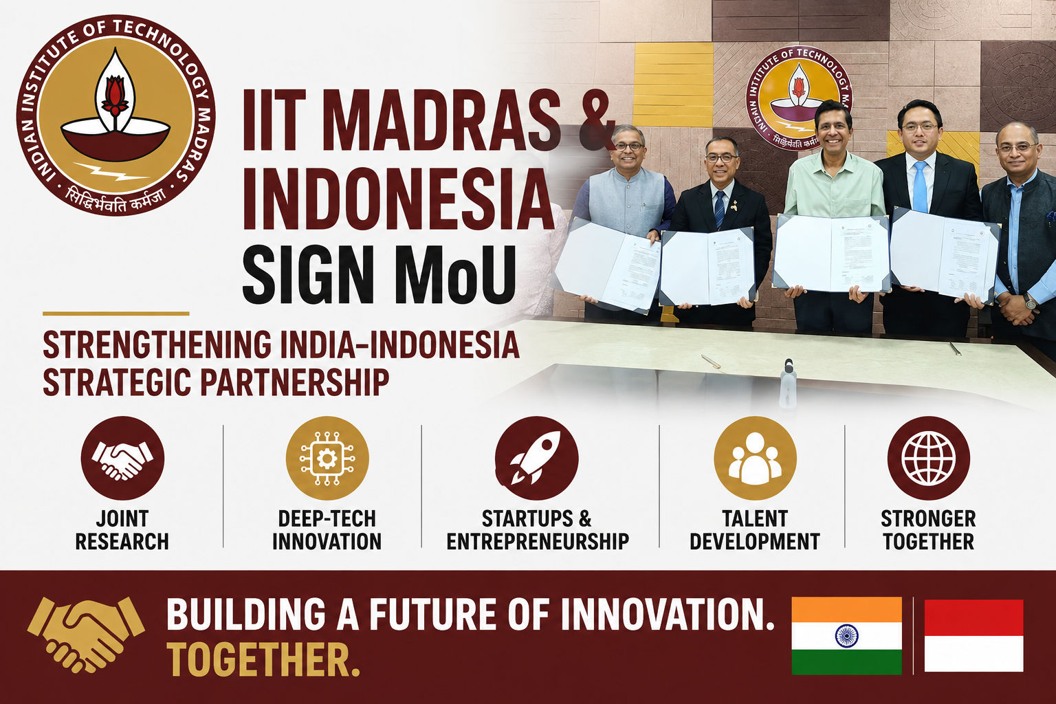 IIT Madras Global Research Foundation and Indonesia’s education ministry sign MoU to strengthen joint research
