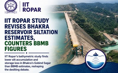 IIT Ropar’s bathymetric study finds lower silt accumulation and storage loss in Bhakra’s Gobind Sagar than BBMB estimates, reshaping the desilting debate.