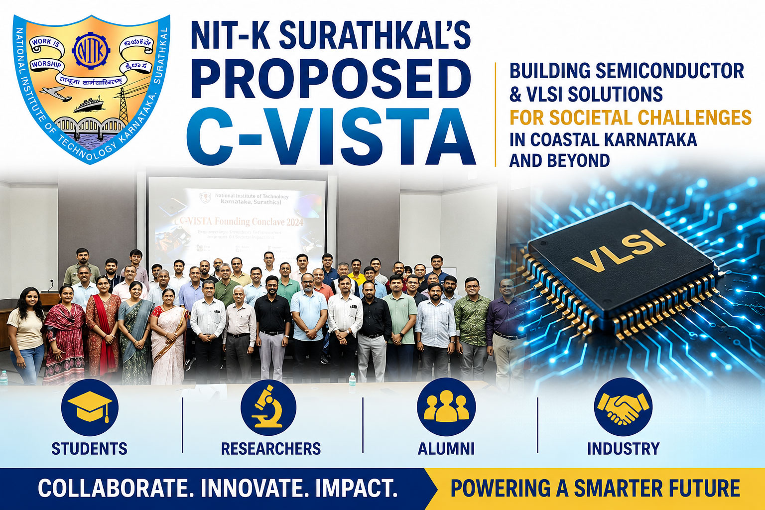 NIT-K Surathkal’s proposed C-VISTA will connect students, researchers, alumni and industry to build semiconductor and VLSI solutions
