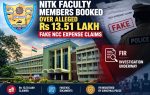 Surathkal police register FIR against two NITK faculty members for allegedly submitting fake NCC duty documents and claiming Rs 13.51 lakh in reimbursements.